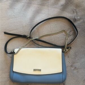 Kate Spade: Two-Tone Blue and White Crossbody Bag